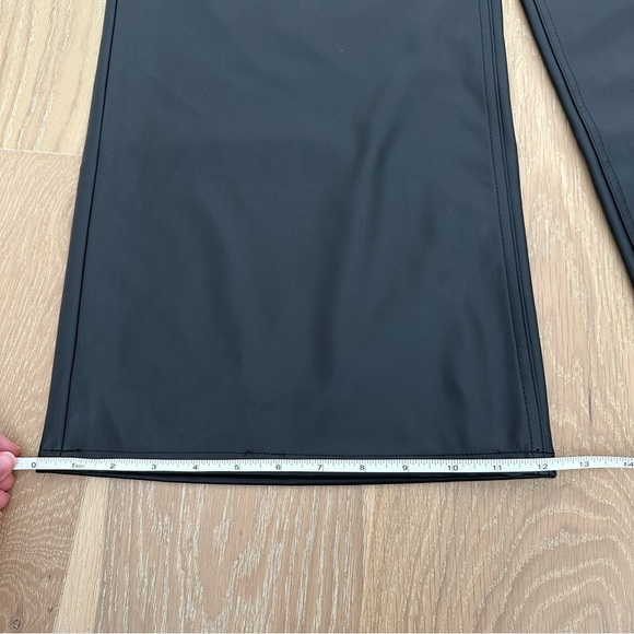 Rag & Bone Sofie Faux Leather Pant Wide Leg High Rise Vintage Stretch Jean 26 - Picture 6 of 16